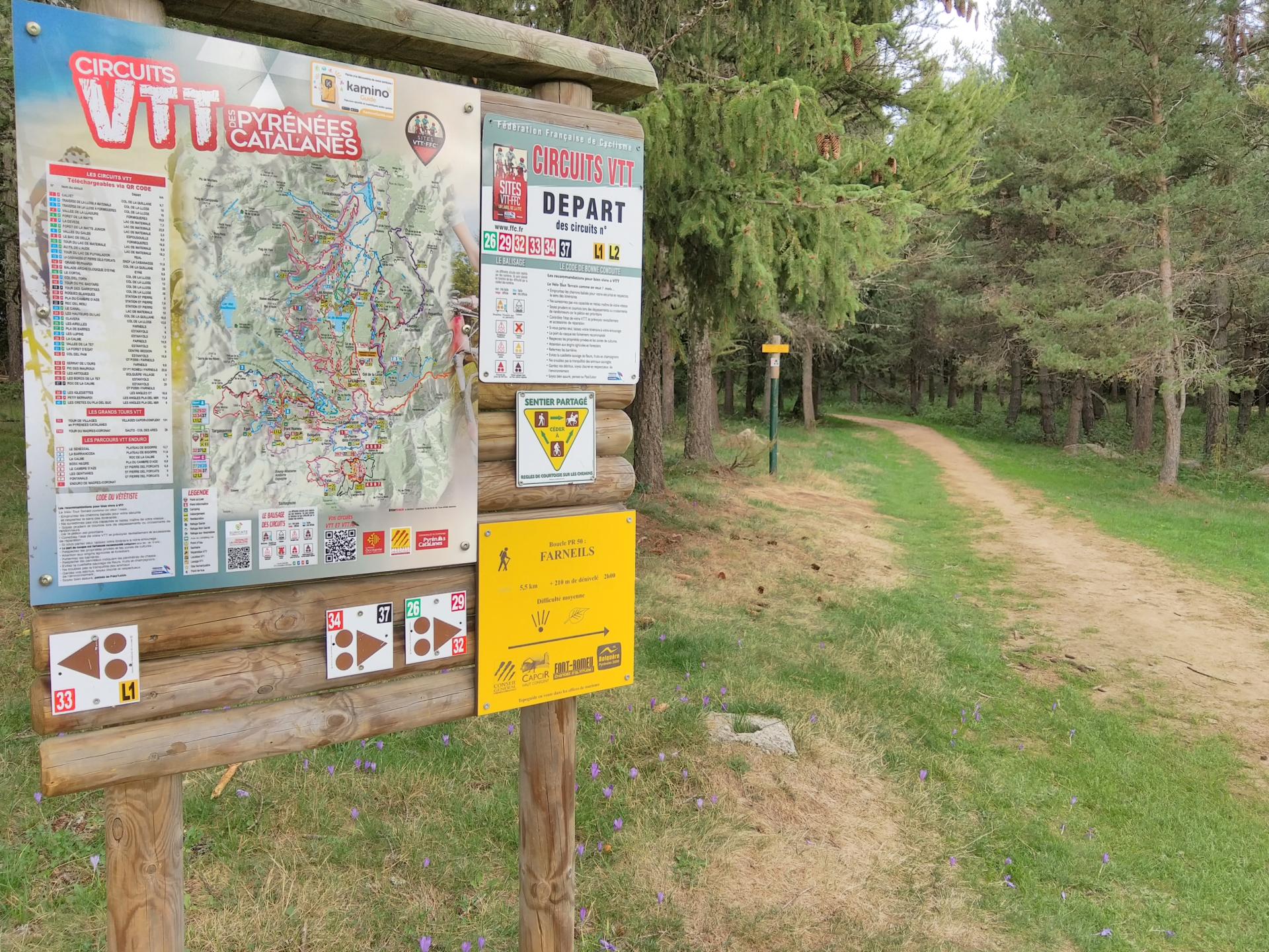 Pyrénées Catalanes - Circuit VTT-FFC N° 26 : Les Airelles