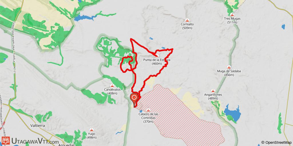 Bardenas - Castillo de Peñaflor, mesa de la Estroza, Barranco Grande.