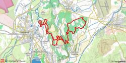 Tracé enduro à l'est de Miramas