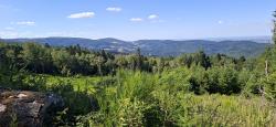 Vue sur la vallée de La Tâche et le Col de la Croix du Sud