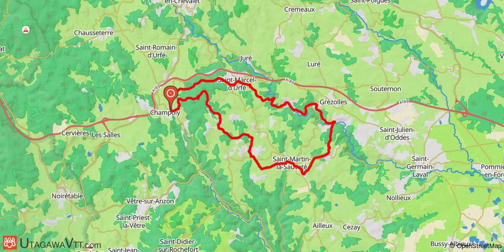 Champoly - Tour du château d'Urfé