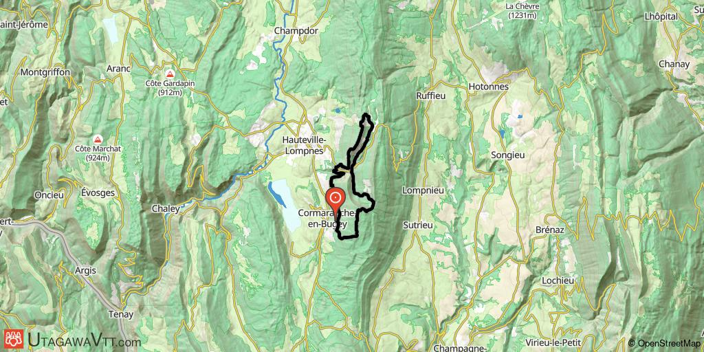 Cormaranche-en-Bugey - Boucle enduro noire