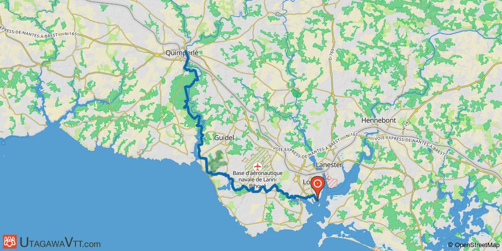 Lorient - Quimperlé par les chemins
