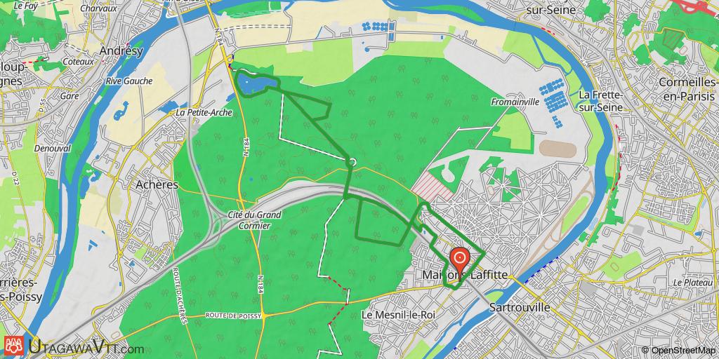Boucle Maisons-Laffitte - Etangs du Corra en forêt de Saint-Germain