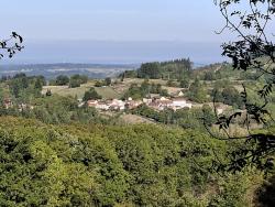 Vue sur le clocher de La Guillermie