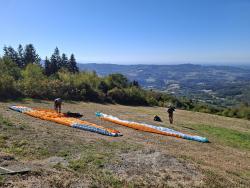 La Loge des Gardes, l'aire de décollage des parapentes