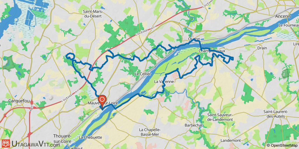 Nantes est, de Mauves à Champtoceaux à la découverte des bords de Loire