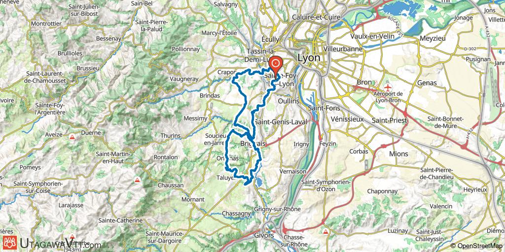 Sainte-Foy-lès-Lyon - Chaponost - Brignais - Orliénas - Taluyers