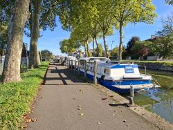 Paray-le-Monial, sur la piste cyclable Eurovélo 6