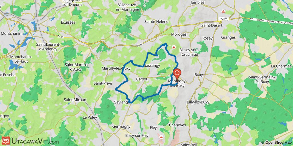 La Chaume de Montagny et la vallée de la Guye