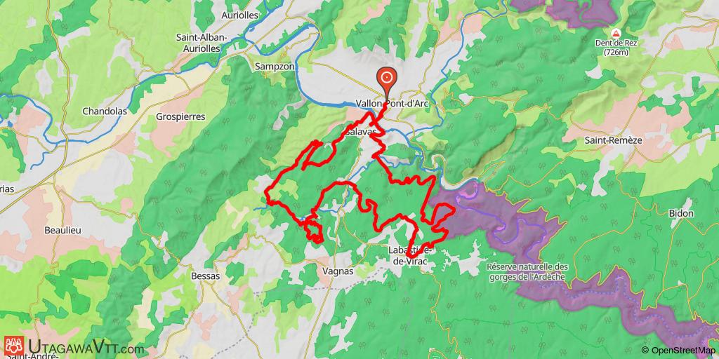 Rando des Gorges de l'Ardèche 2010 - 45 km
