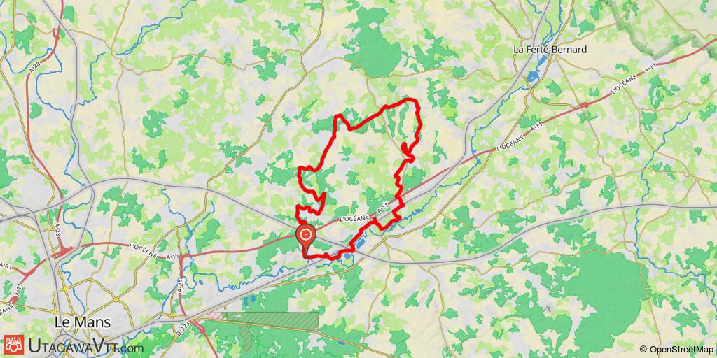 Boucle de Montfort-le-Gesnois à Prévelles
