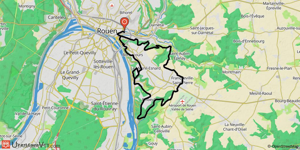 Montagnes russes autour du Mesnil-Esnard
