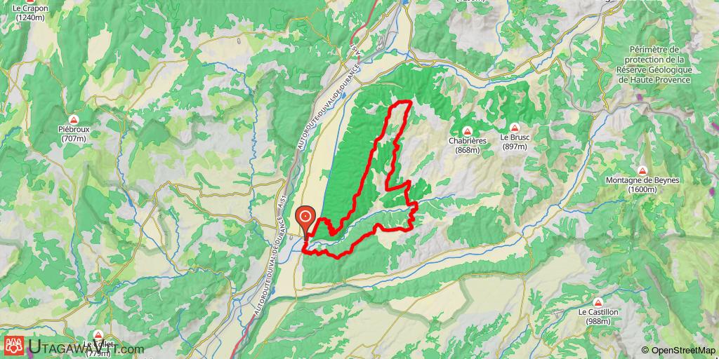 Rando d'Oraison à Oraison par Colle des Mées, Puimichel, Entrevennes