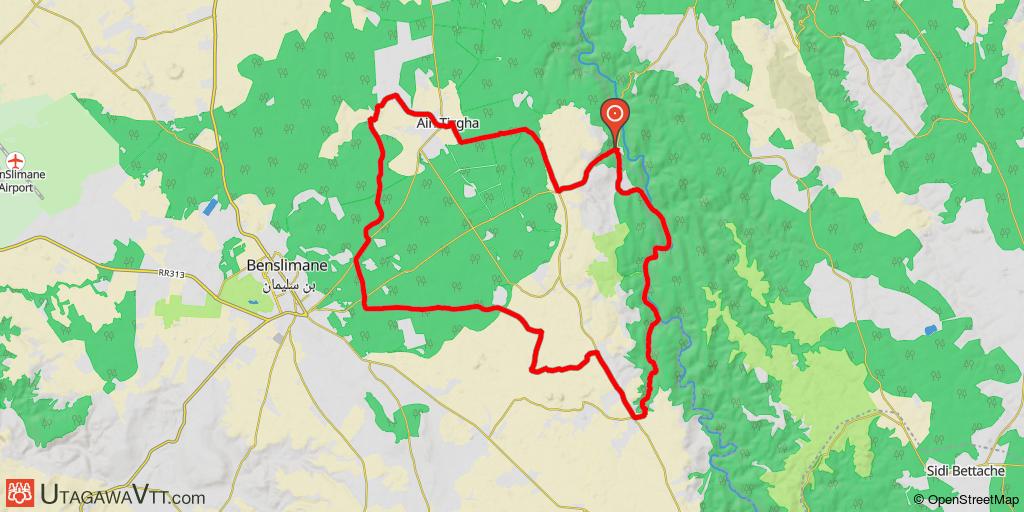Circuit à proximité de Ben Slimane près de l'oued Cherrat