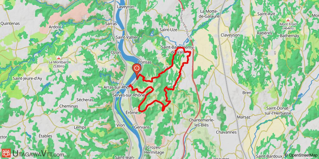 Boucle Serves-sur-Rhône - Drôme des collines