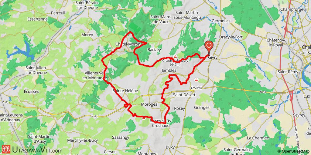 Mont Avril - Mont Brogny - Châtel-Moron - Les Chaumes