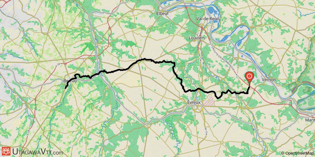 Raid Pontoise à Deauville - Saint Vincent des Bois - Bernay (Etape 2/4 )