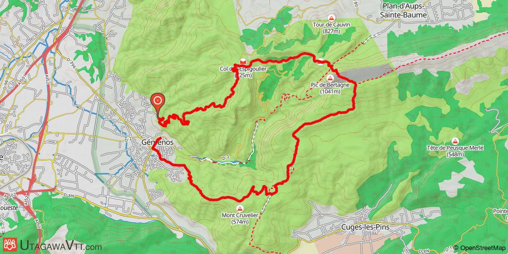 Sainte Baume GR 98 Cruvelier