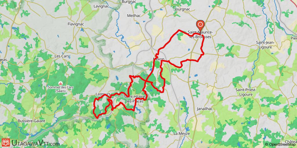 Au sud-ouest de Saint-Maurice-les-Brousses