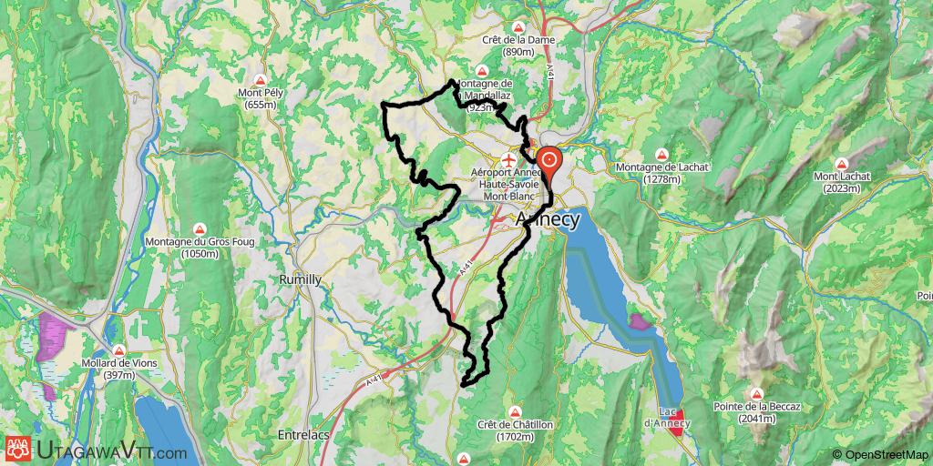Belle boucle autour d'Annecy
