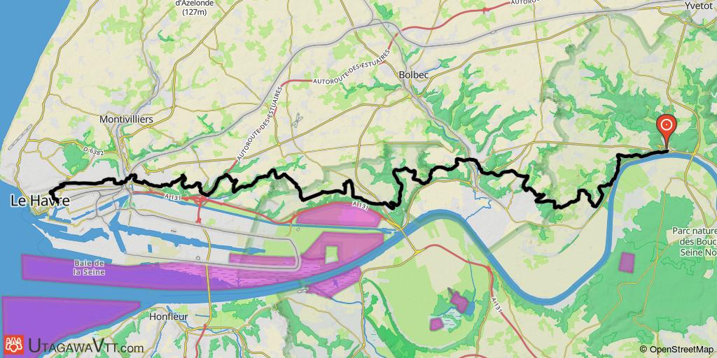 Raid Oissel au Havre - Caudebec-en-Caux - Le Havre par le GR 2 (Etape 2/2)
