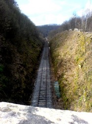 Ancienne voie Spontin - Yvoir en réfection