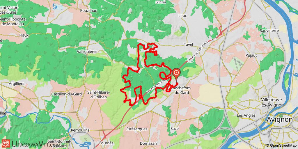 Rochefort-du-Gard - 50 km