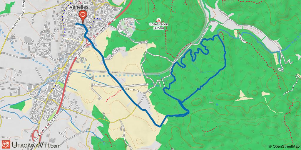 Venelles : Le Collet Blanc et l'ancien canal du Verdon