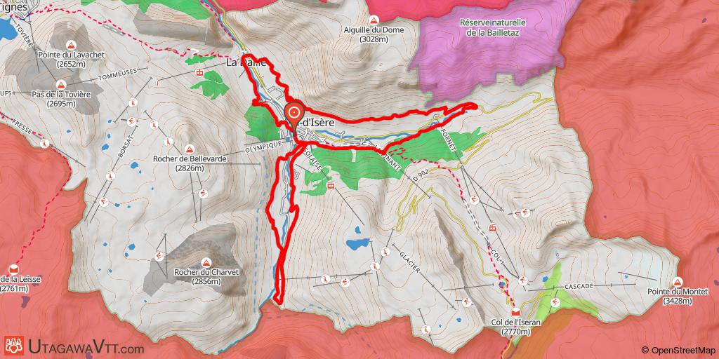 Le trèfle de Val d'Isère