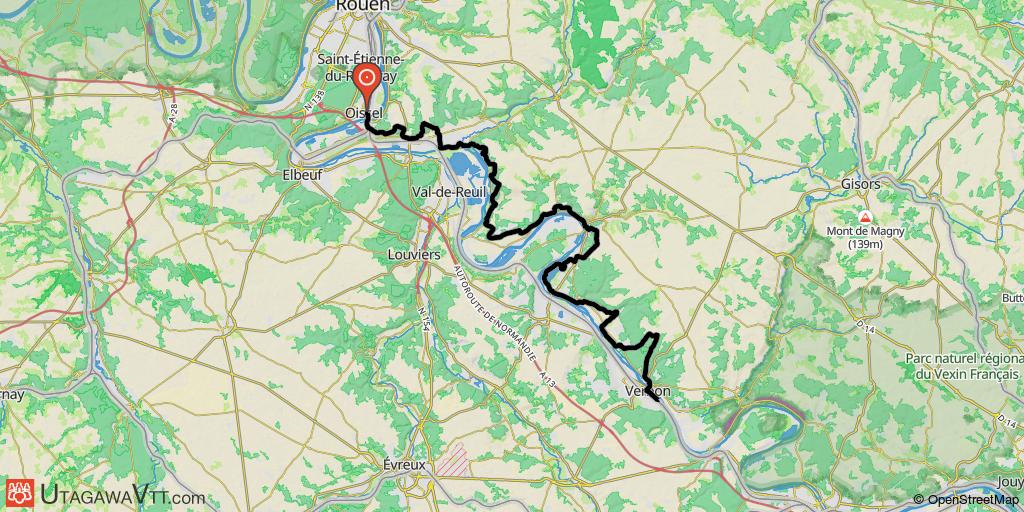 Raid Oissel à Paris - Oissel - Vernon par le GR 2 (Etape1/3)