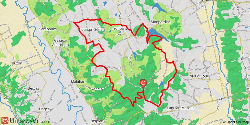 Tour de Troncens par les coteaux