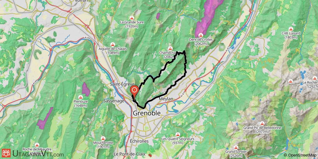 Saint-Martin-le-Vinoux - Col de la Faïta par une variante - Saint Ismier