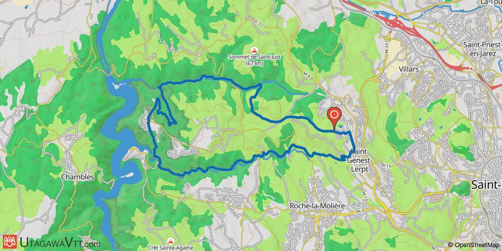 Boucle St-Genest-Lerpt - Condamine
