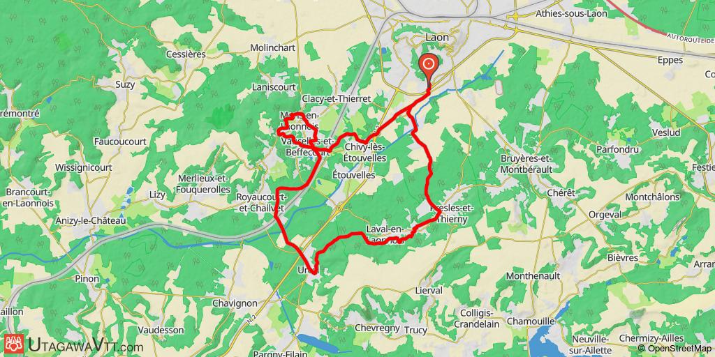Raid de la Montagne Couronnée 2005 - 30 km - Monts et marais du Laonnois
