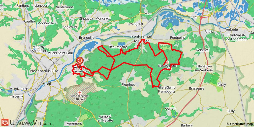 Joli parcours en forêt d'Halatte 