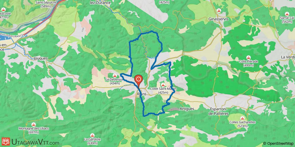 Rians : Les Derrots - Mont Major - Font de Coste