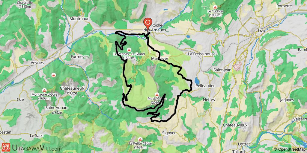 Tour et montée sur la montagne de Céüse