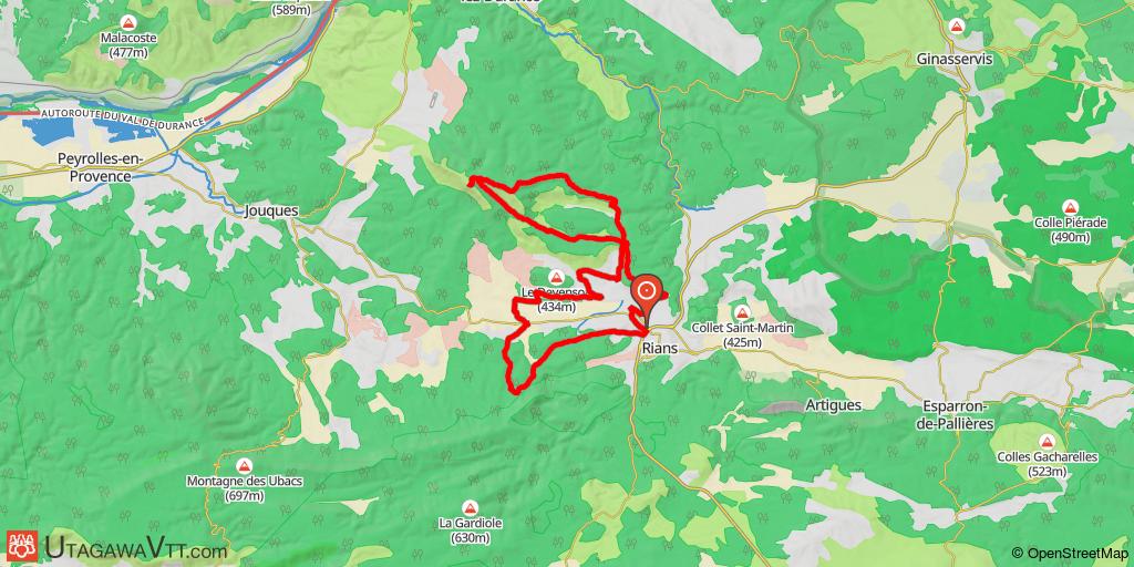 Rians : La Vautubière avec détour par St Pierre