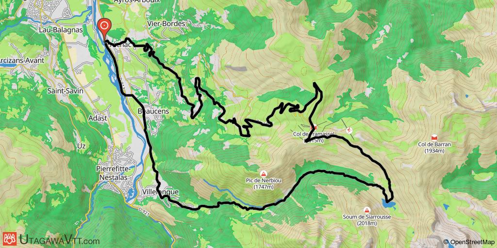 Hautacam, retour par lac d'Isaby et ruines de St Orens