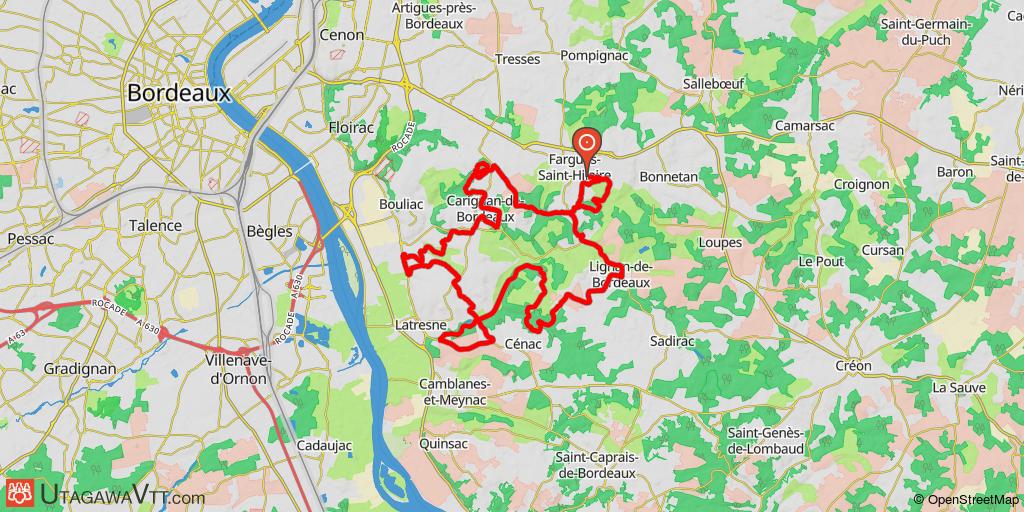 Autour de Citon - 35 km - Fargues, Lignan, Cenac, Citon, Latresne, Carignan