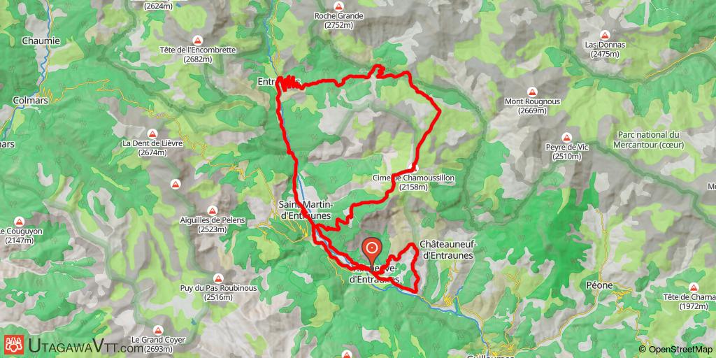 Entraunes - Col des Trentes Souches - Chamousillon - Terres Grises
