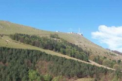 Vu du sommet depuis le petit train arrivant du col de St Ignace (entre Sarre et Ascain)