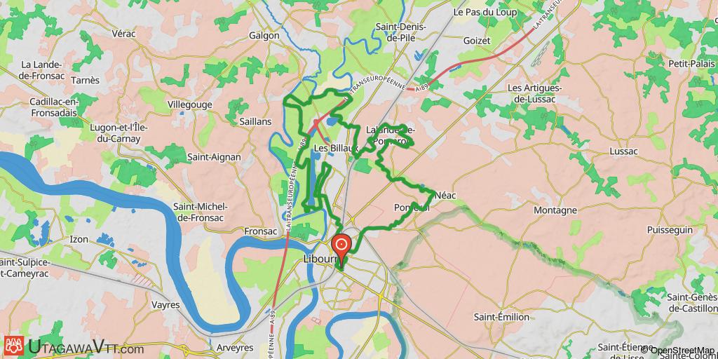 Boucle au nord de Libourne