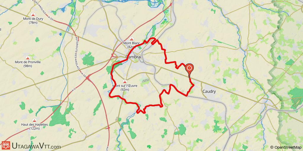 Grande boucle autour de Cambrai