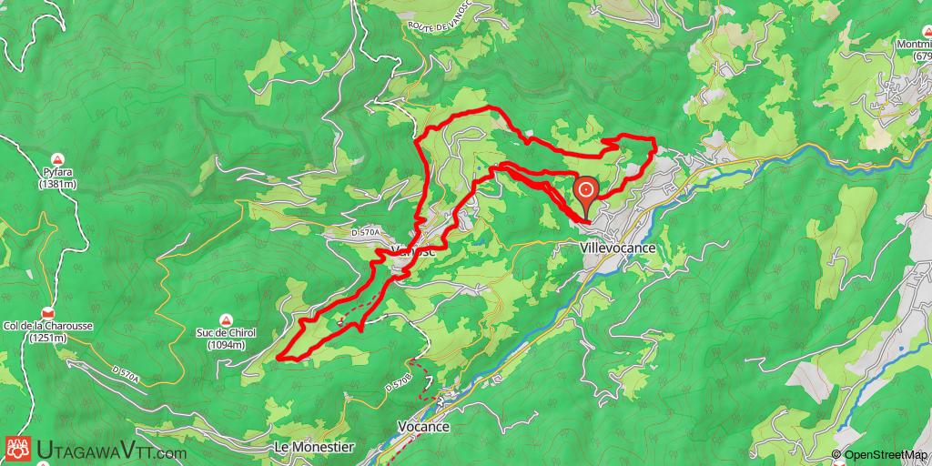 Boucle entre Villevocance et Vanosc