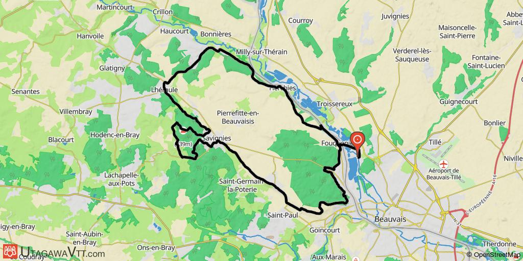 Le bois des Fosses et la vallée du Thérain