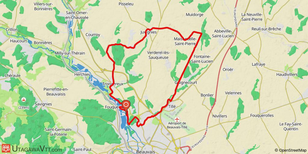 Le bois de la Garenne et la chaussée Brunehaut