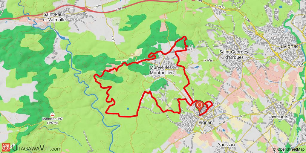 Le tour de Murviel-lès-Montpellier depuis Pignan