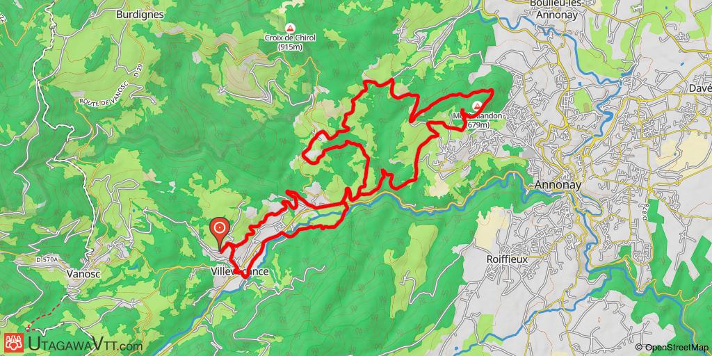 Boucle entre Villevocance et le Montmiandon